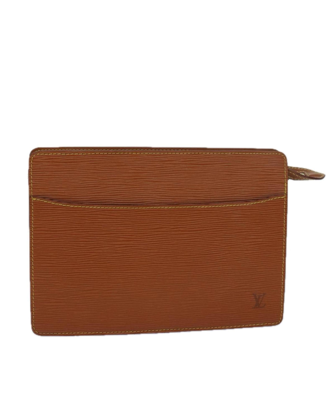 Epi Leather Pochette Homme Clutch Bag with Gold Accents - Handbags, Wallets & Cases