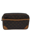 Monogram Canvas Clutch Bag with Compartment - Handbags, Wallets & Cases