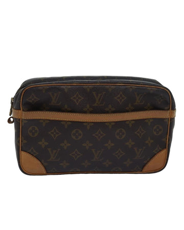 Monogram Canvas Clutch Bag with Compartment - Handbags, Wallets & Cases