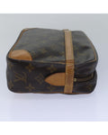 Monogram Canvas Clutch Bag with Compartment - Handbags, Wallets & Cases - 4