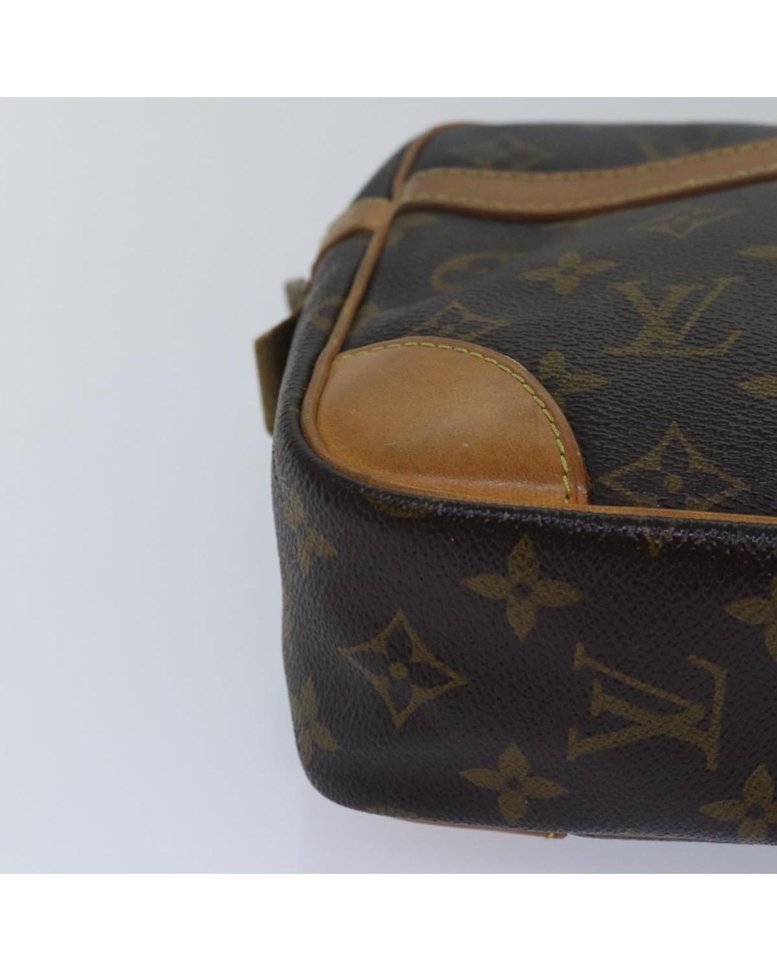 Monogram Canvas Clutch Bag with Compartment - Handbags, Wallets & Cases - 7