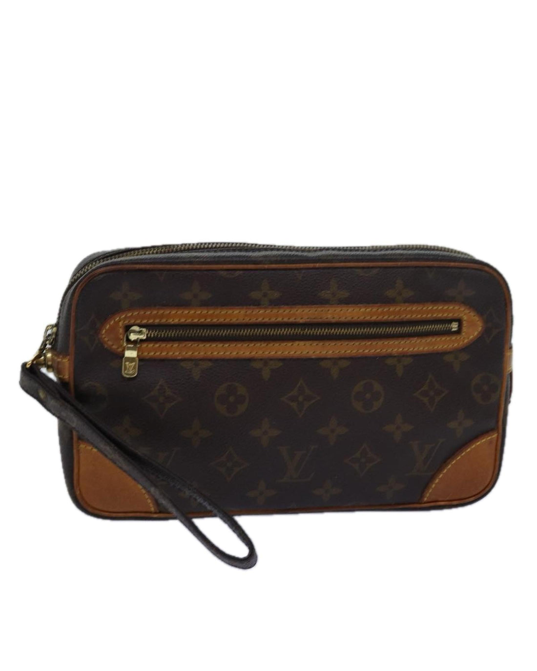 Monogram Canvas Clutch Bag with Wrist Strap - Handbags, Wallets & Cases