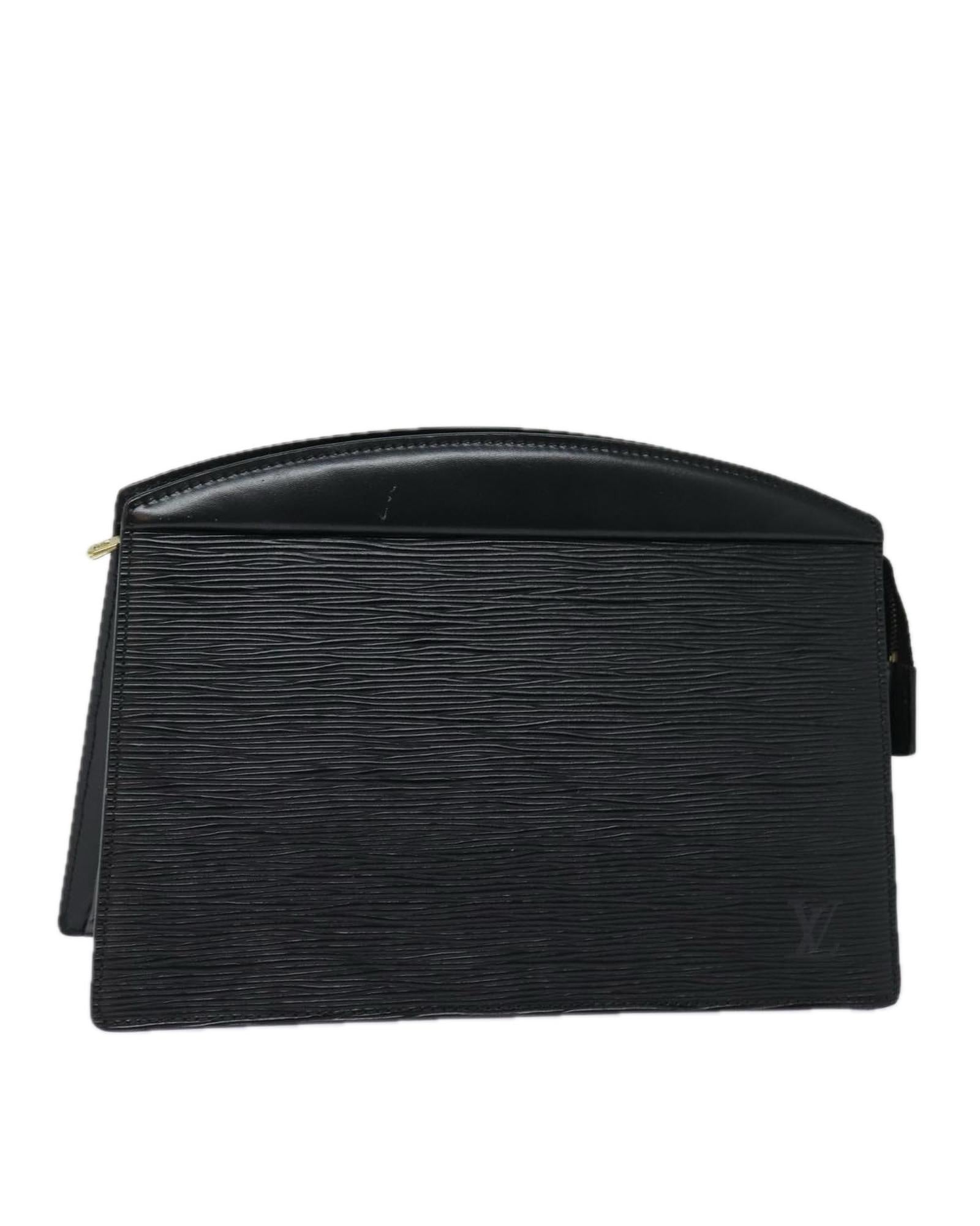 Epi Leather Clutch Bag with Textured Finish - Handbags, Wallets & Cases