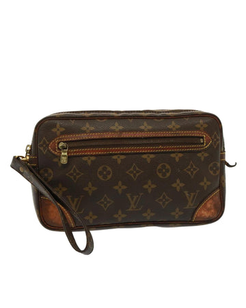 Monogram Canvas Clutch Bag with Zip Closure - Handbags, Wallets & Cases