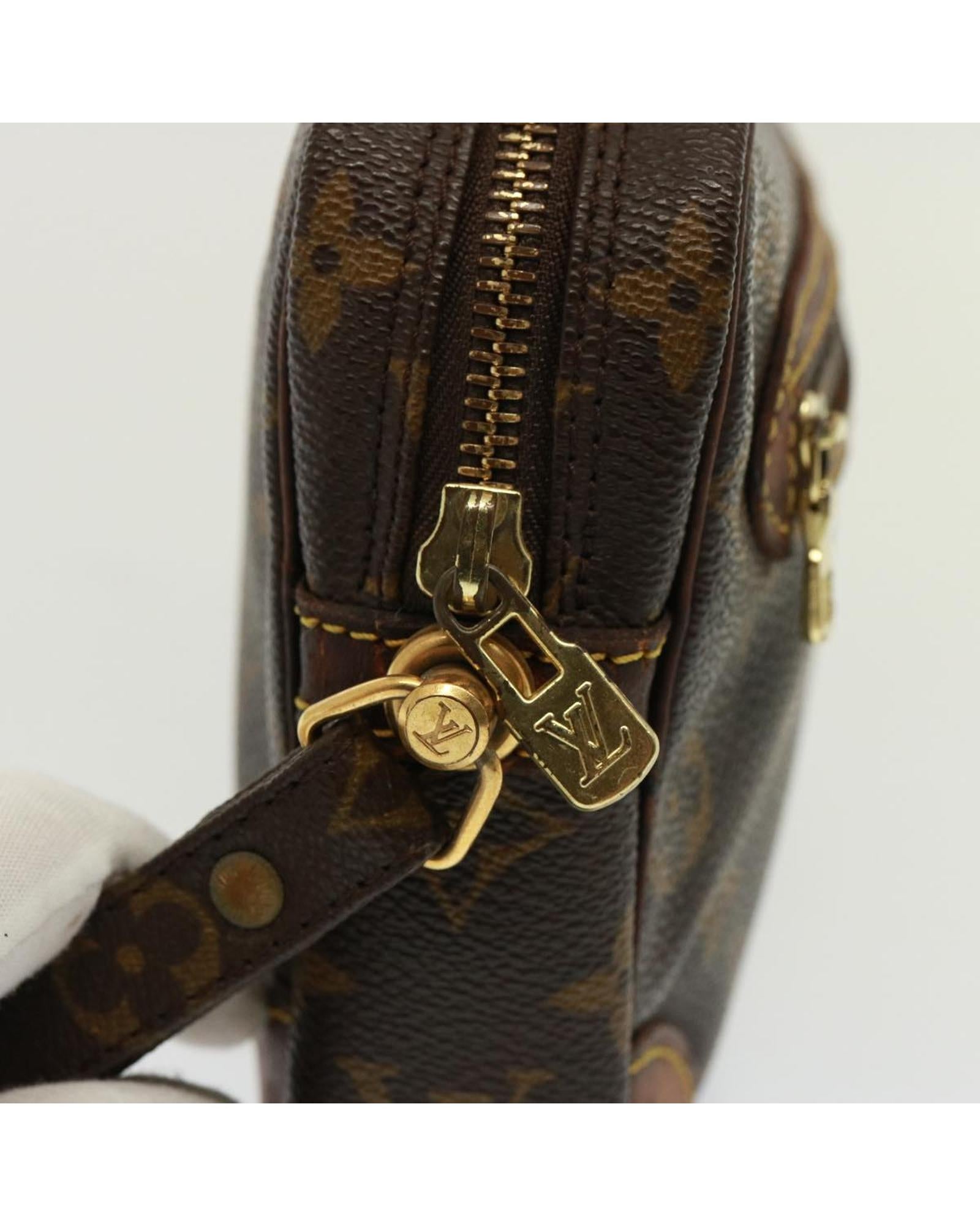 Monogram Canvas Clutch Bag with Zip Closure - Handbags, Wallets & Cases - 8