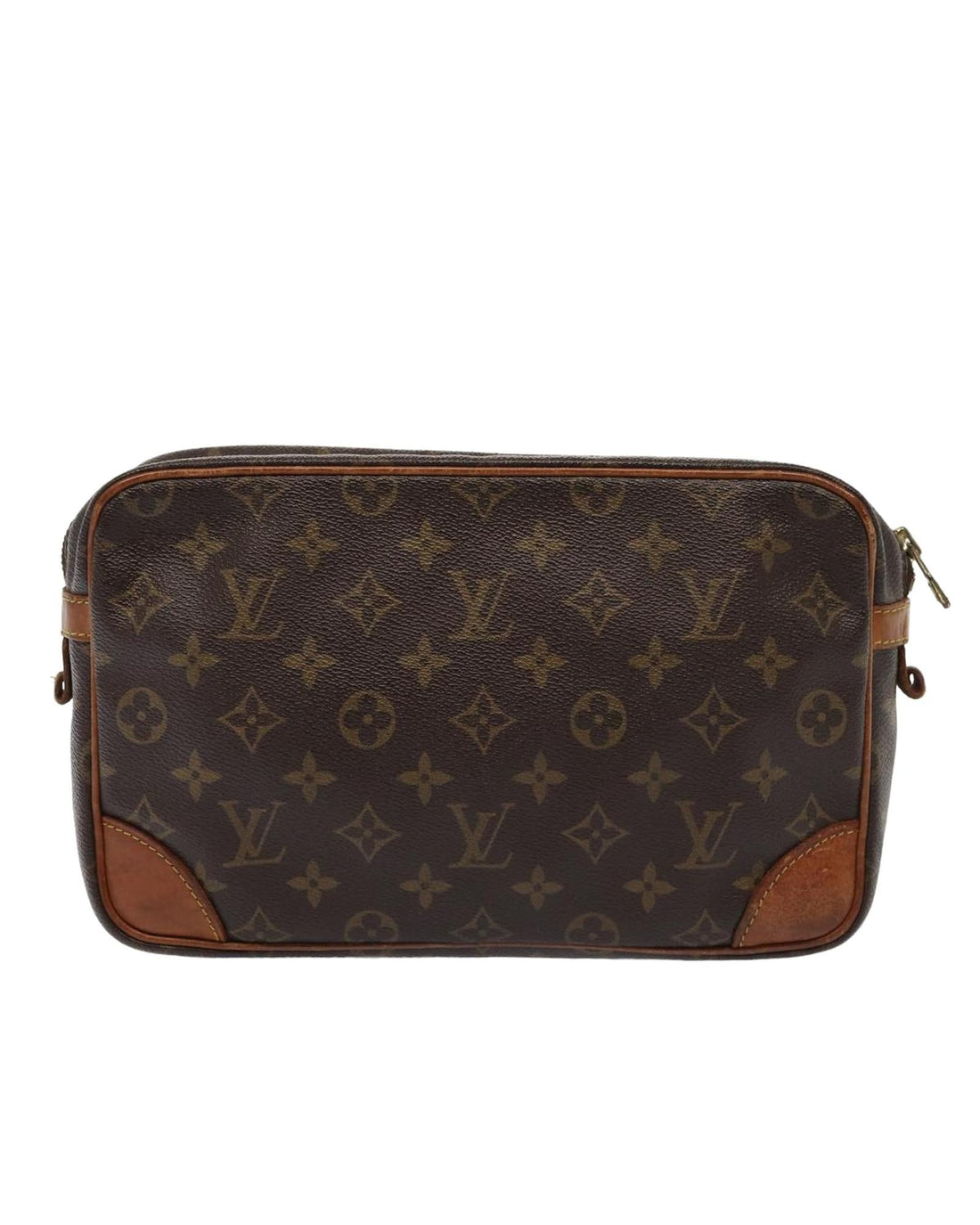 Monogram Canvas Clutch Bag with Interior Pockets - Handbags, Wallets & Cases