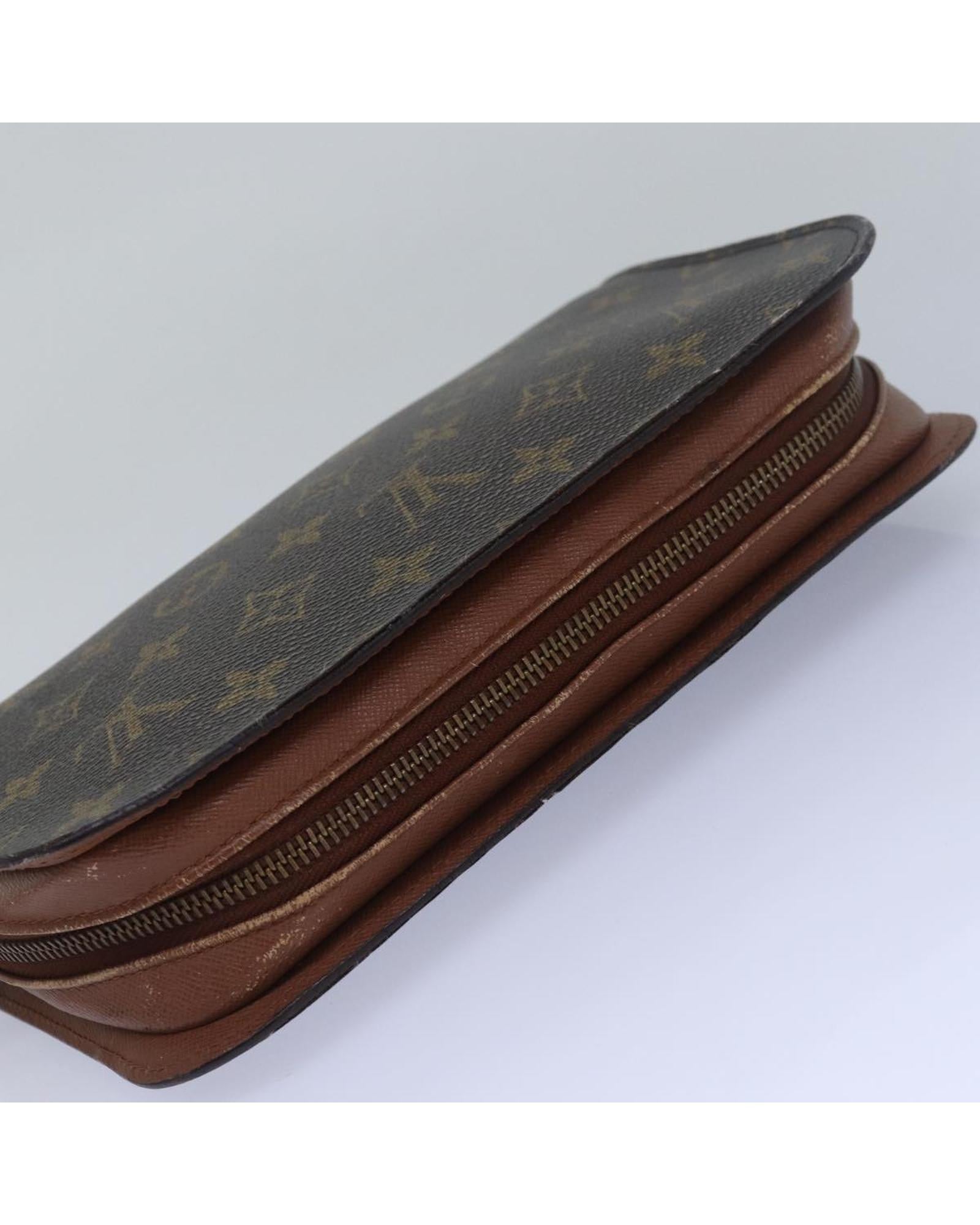 Monogram Canvas Clutch Bag with  Vintage Appeal - Handbags, Wallets & Cases - 5