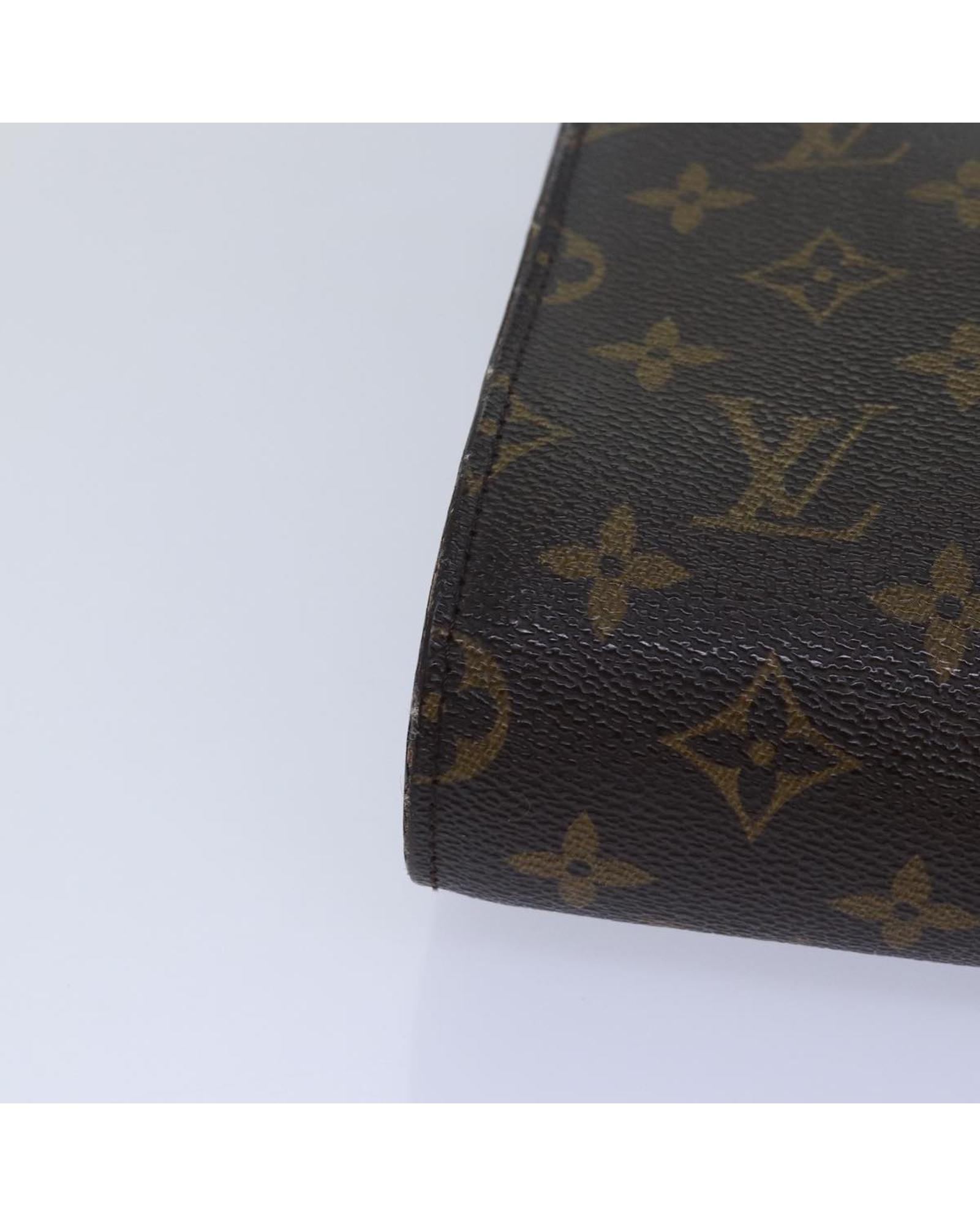 Monogram Canvas Clutch Bag with  Vintage Appeal - Handbags, Wallets & Cases - 7