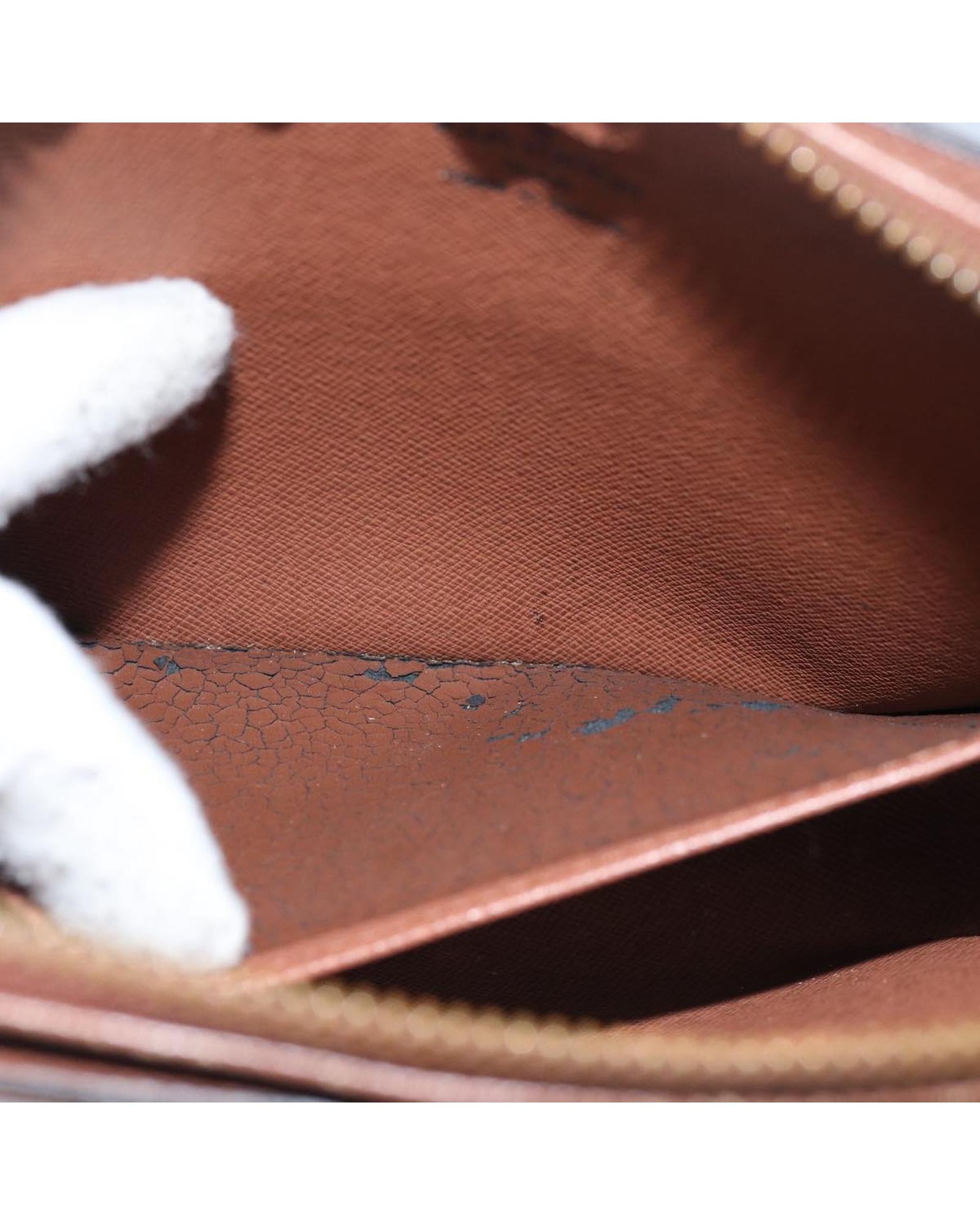 Monogram Canvas Clutch Bag with  Vintage Appeal - Handbags, Wallets & Cases - 10