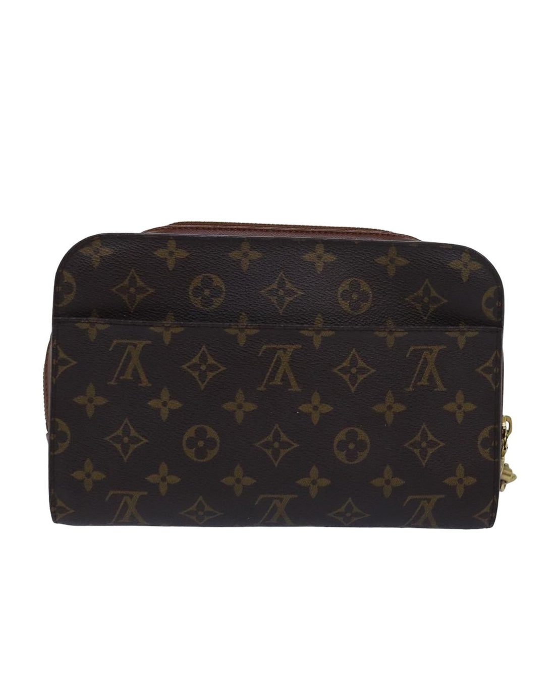 Monogram Canvas Clutch Bag with Zip Closure - Handbags, Wallets & Cases