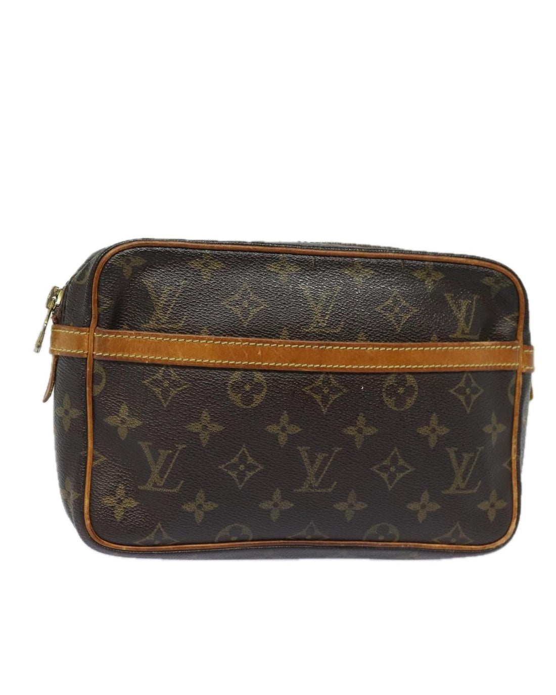 Monogram Canvas Clutch Bag with Multiple Pockets - Handbags, Wallets & Cases