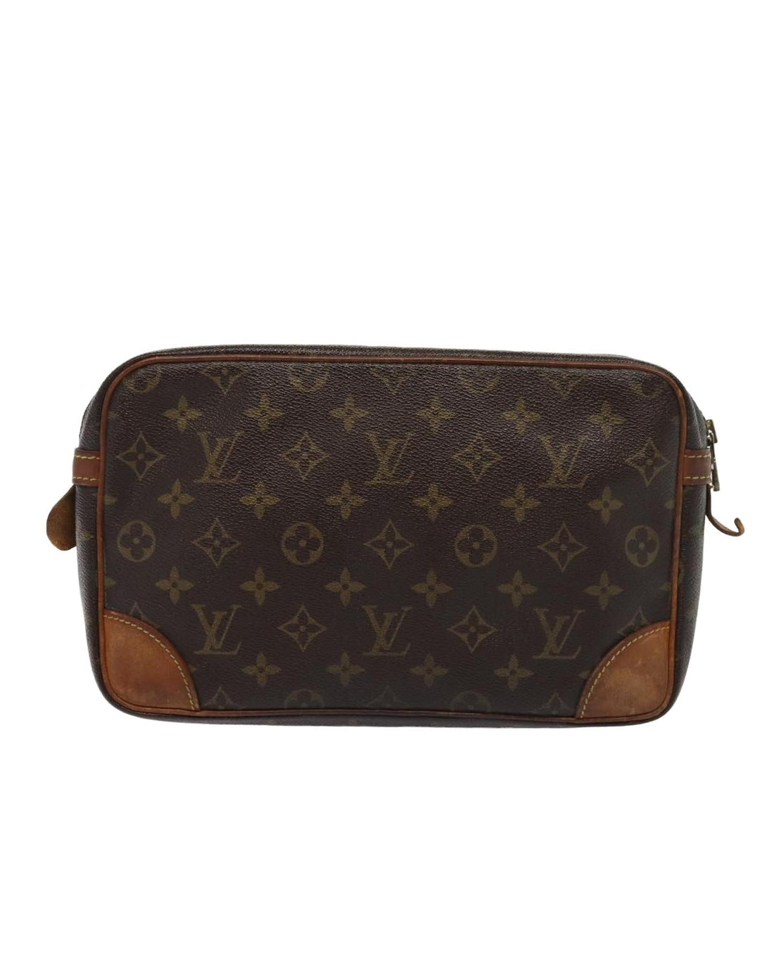 Monogram Canvas Clutch Bag with Compartment - Handbags, Wallets & Cases