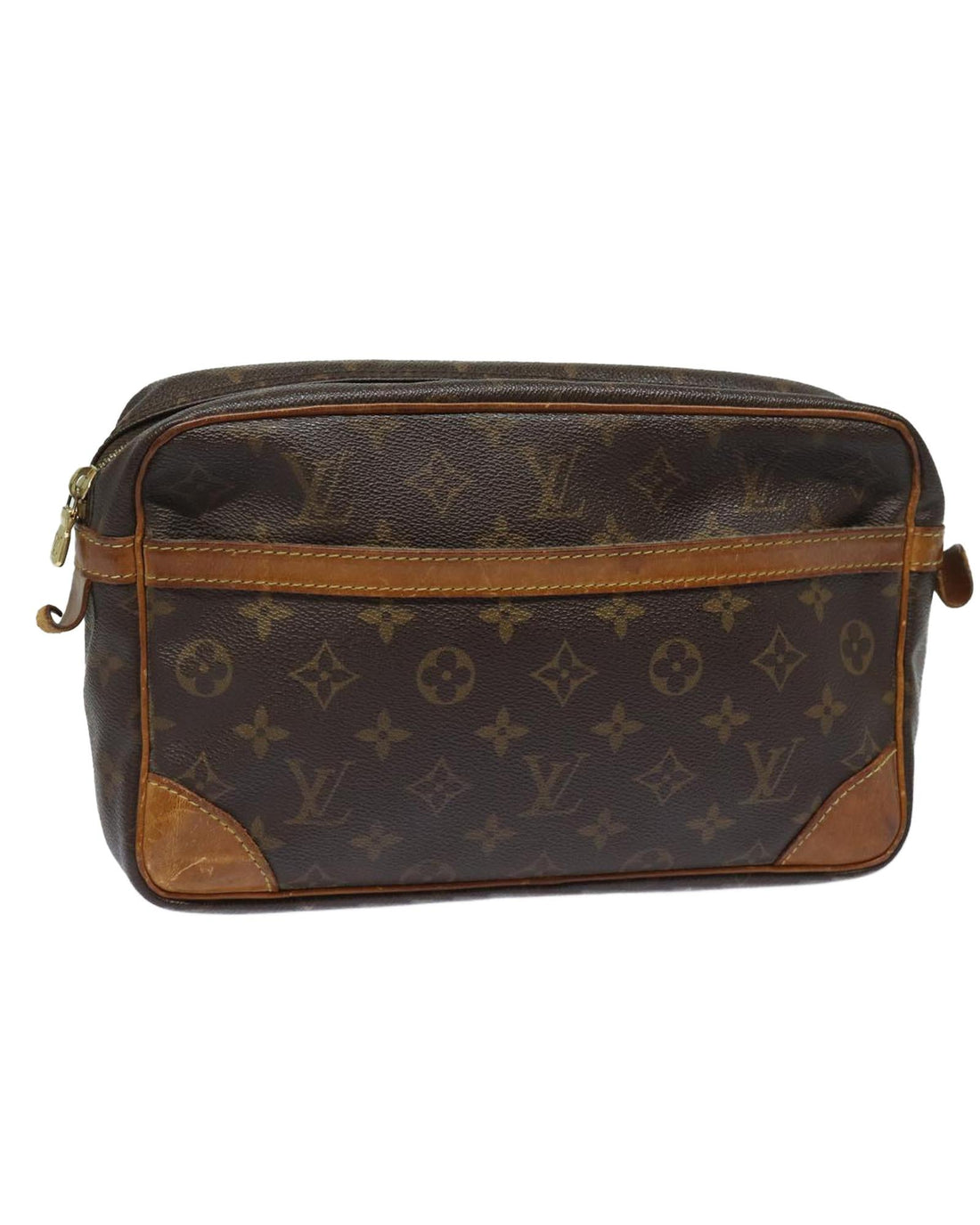 Monogram Canvas Clutch Bag with Multiple Pockets - Handbags, Wallets & Cases