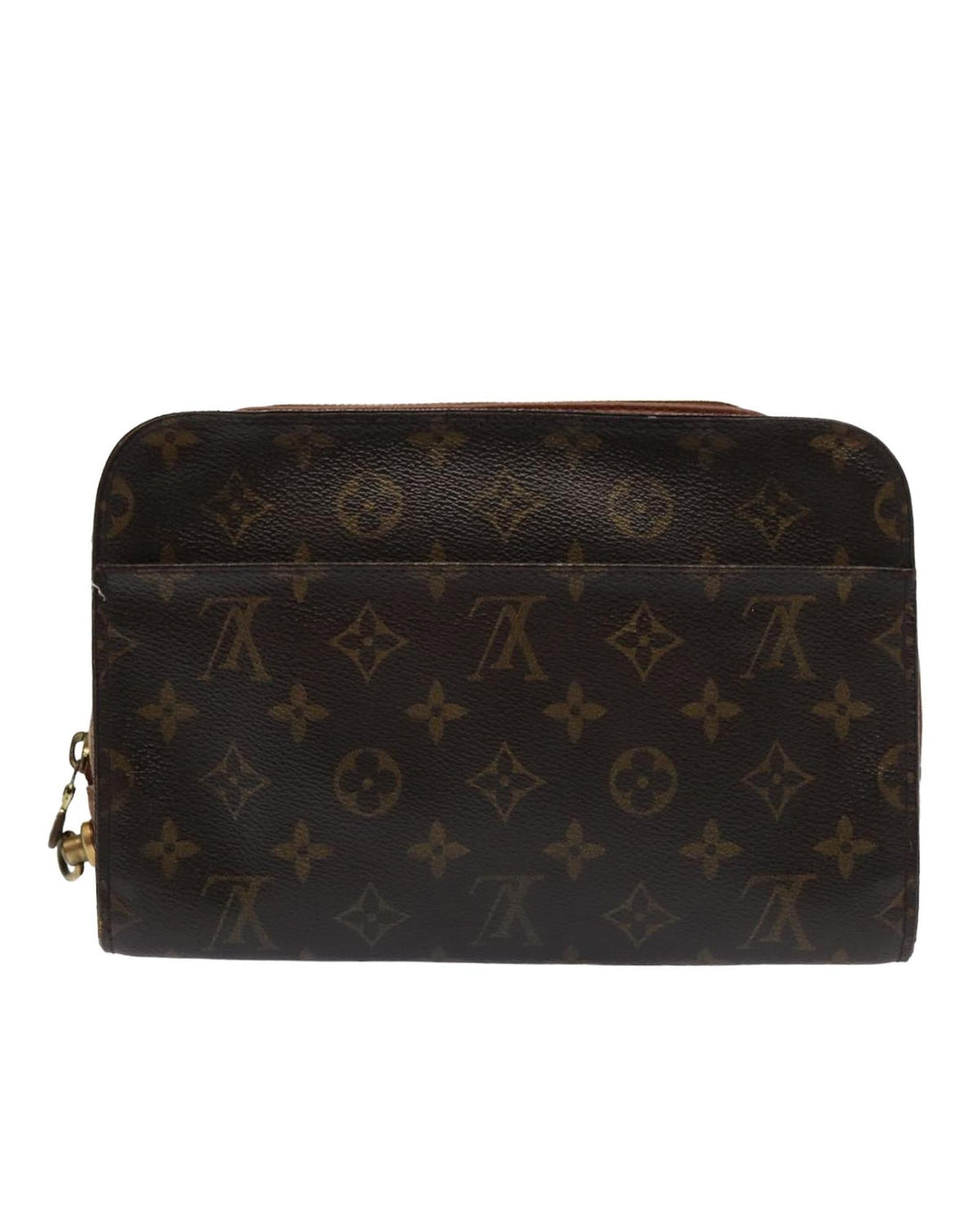Monogram Canvas Clutch Bag with Storage Smell and No Strap - Handbags, Wallets & Cases