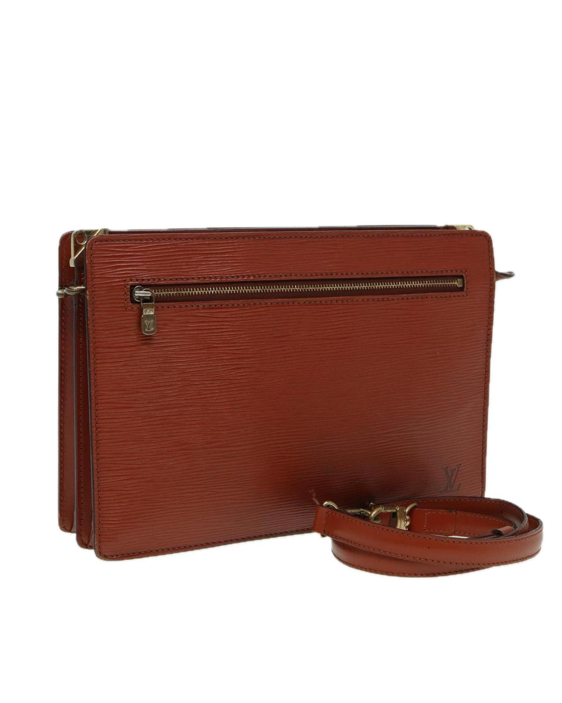Epi Leather Clutch Bag with Shoulder Strap - Handbags, Wallets & Cases