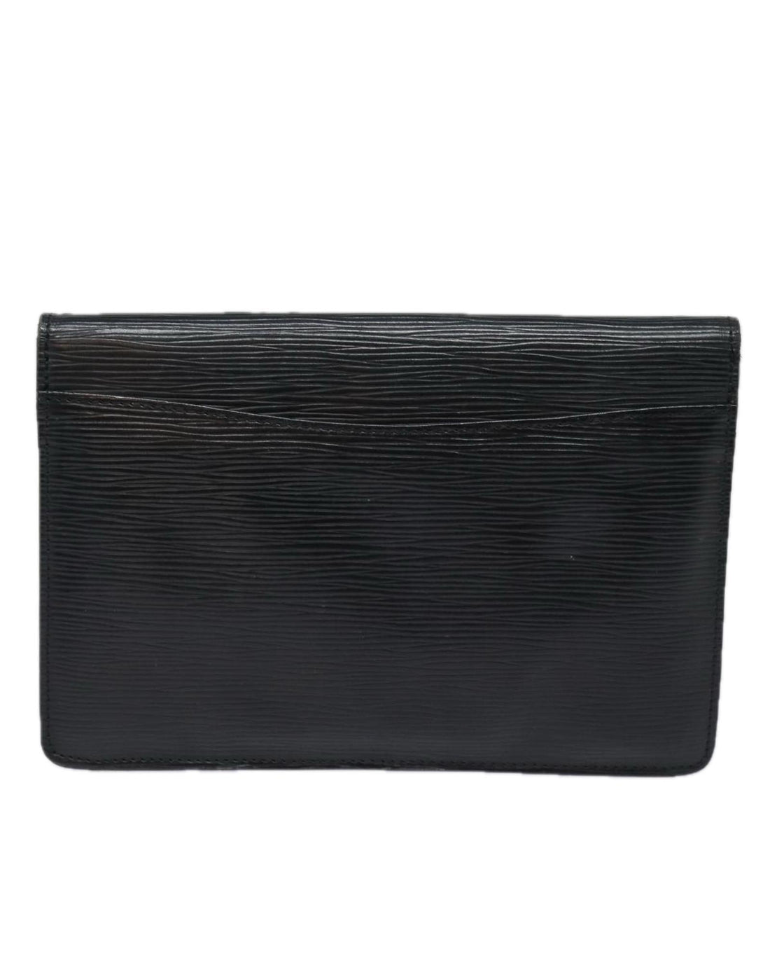 Epi Leather Clutch Bag with Button Clasp - Handbags, Wallets & Cases
