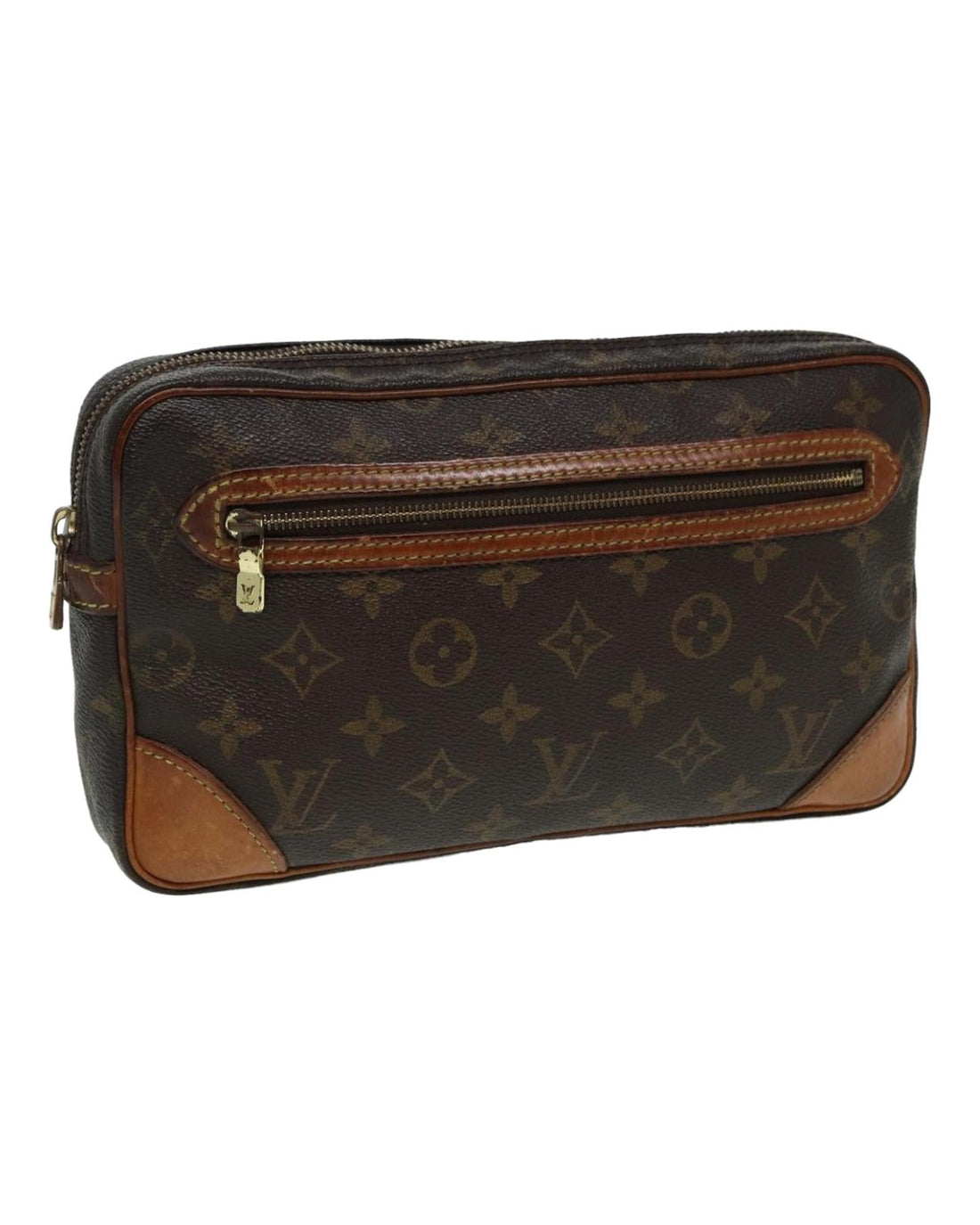 Monogram Canvas Clutch Bag with Storage Odor and Missing Strap - Handbags, Wallets & Cases