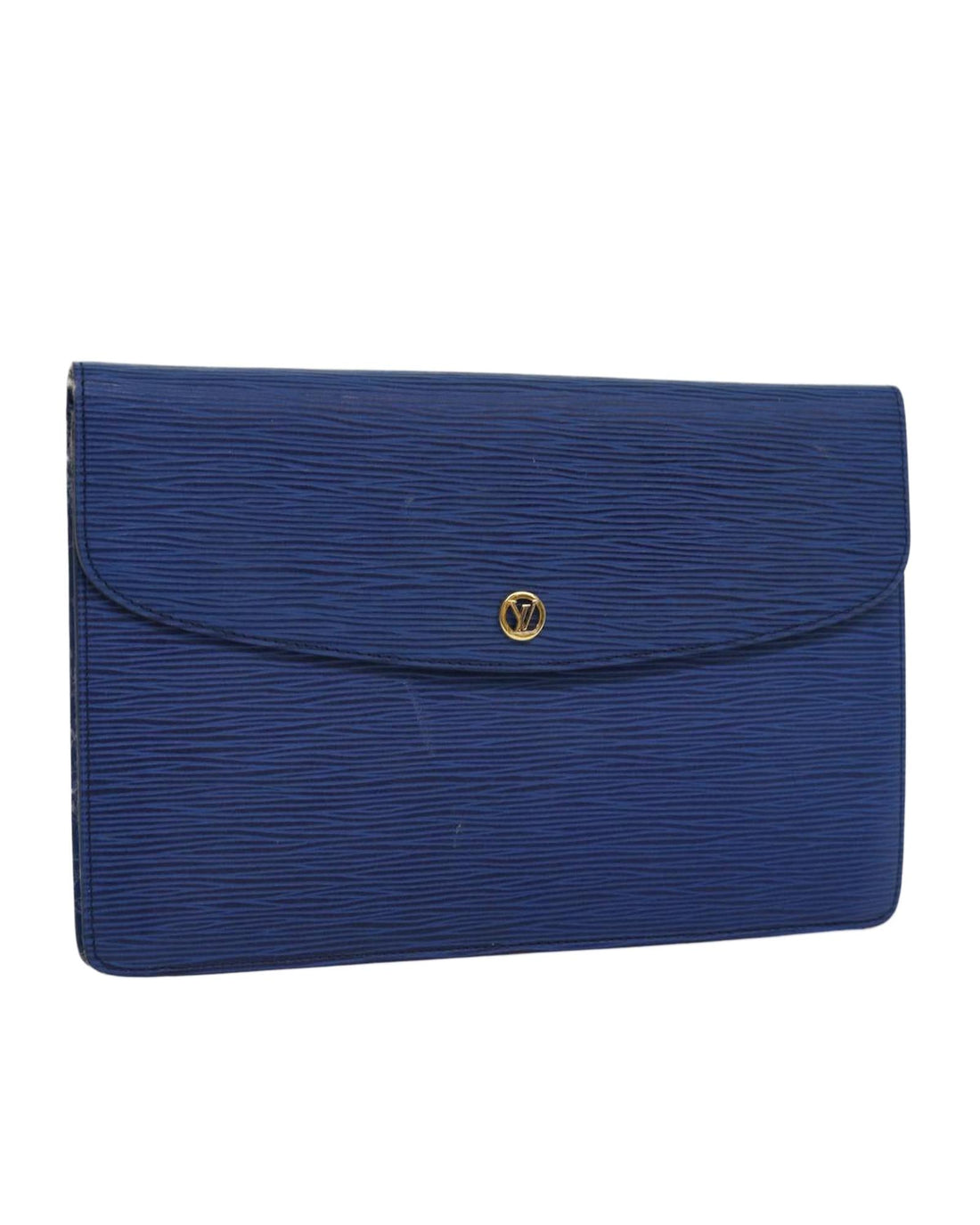 Epi Leather Clutch Bag with Metal Accents - Handbags, Wallets & Cases