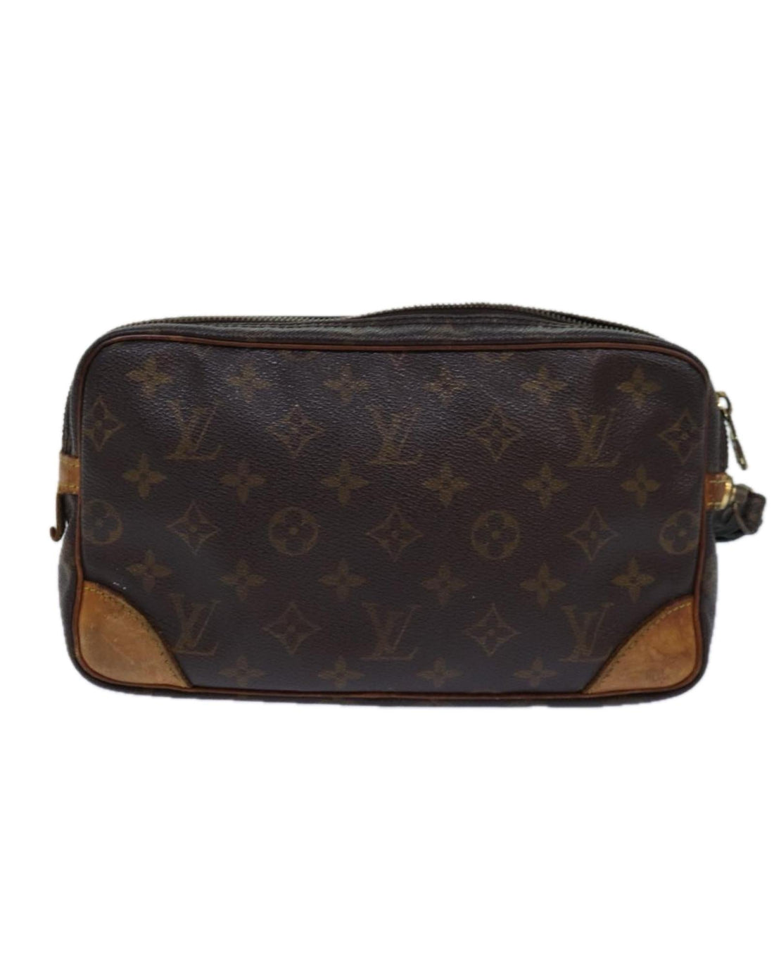 Monogram Canvas Leather Clutch Bag - Handbags, Wallets & Cases