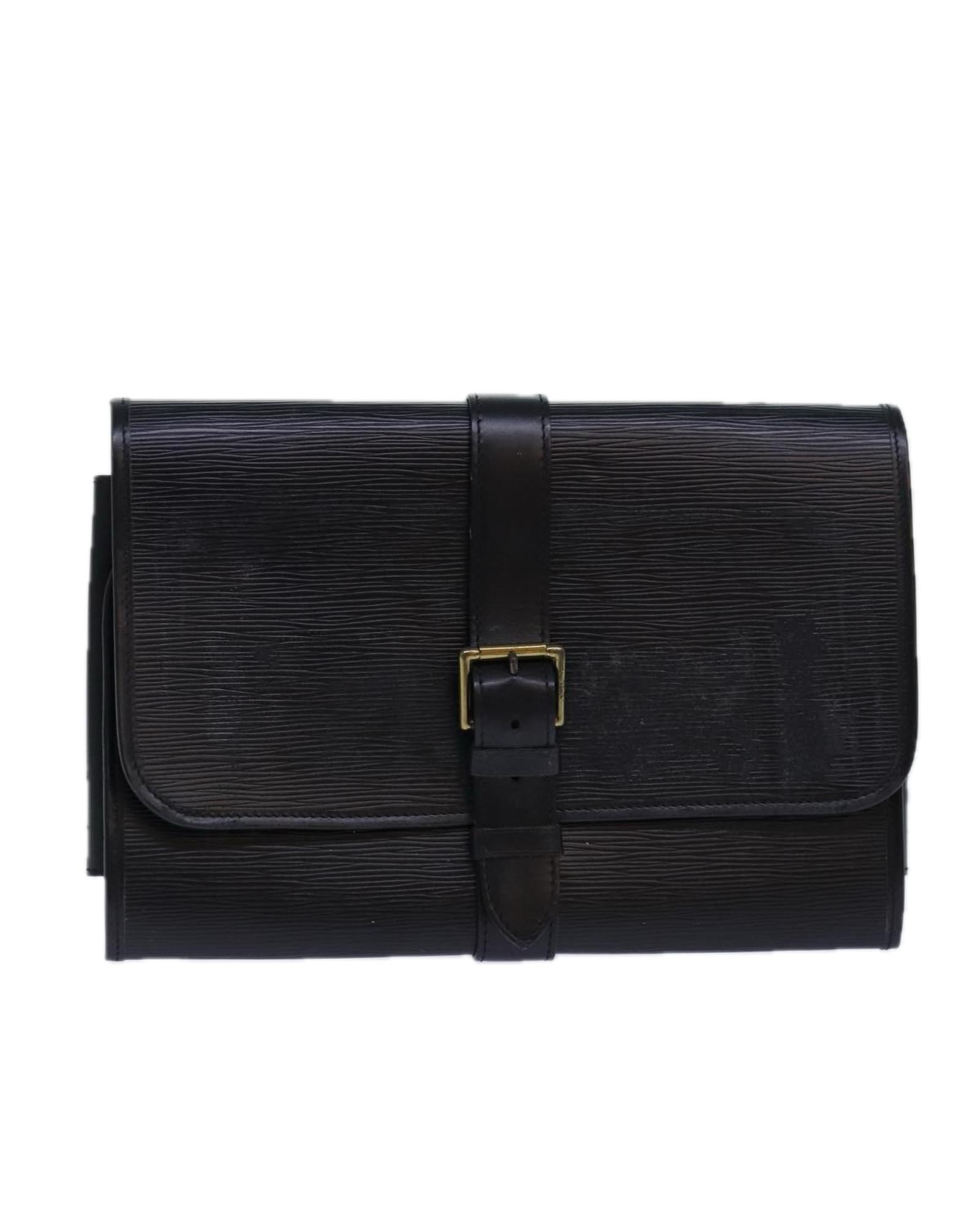 Epi Leather Clutch Bag with Surface Rubbing and Storage Smell - Handbags, Wallets & Cases