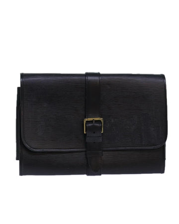 Epi Leather Clutch Bag with Surface Rubbing and Storage Smell - Handbags, Wallets & Cases