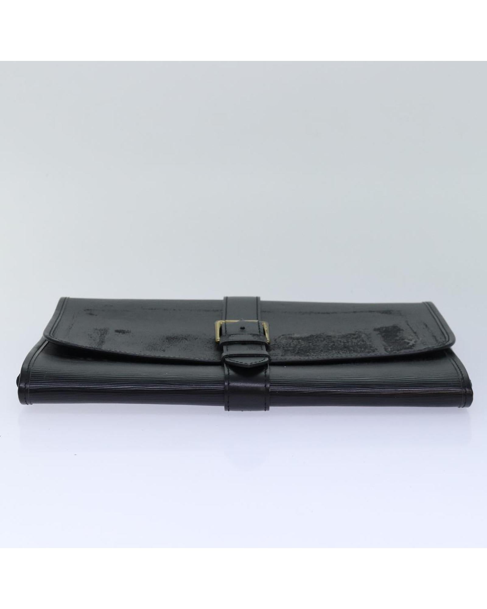 Epi Leather Clutch Bag with Surface Rubbing and Storage Smell - Handbags, Wallets & Cases - 6