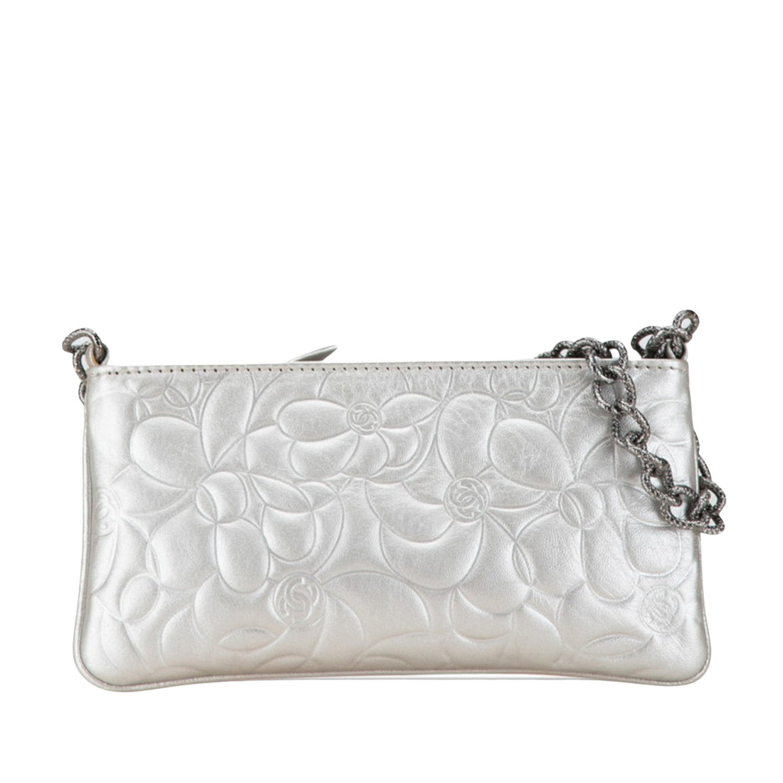 Camellia Clutch Silver Style - Handbag & Wallet Accessories
