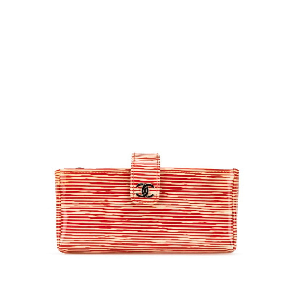 Striped Clutch Patent Leather - Handbag & Wallet Accessories