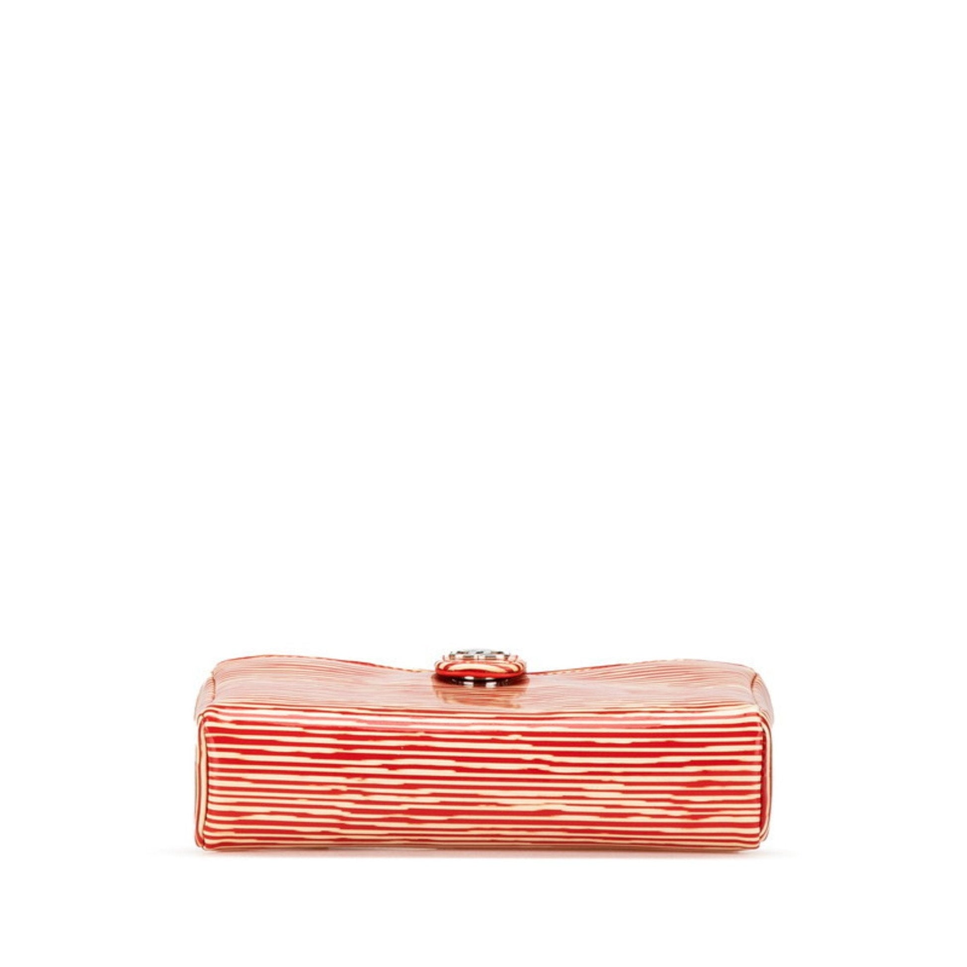 Striped Clutch Patent Leather - Handbag & Wallet Accessories - 3
