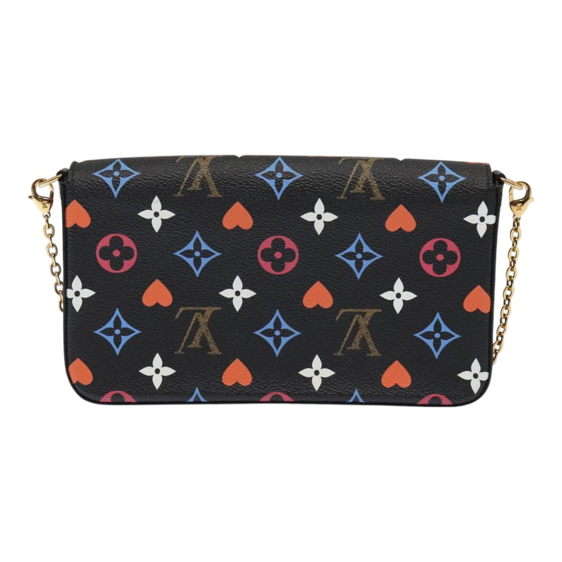 Louis Vuitton Felicie Black Canvas Clutch Bag (Pre-Owned) - Womens > Womens Handbags > Womens Clutches & Evening Bags