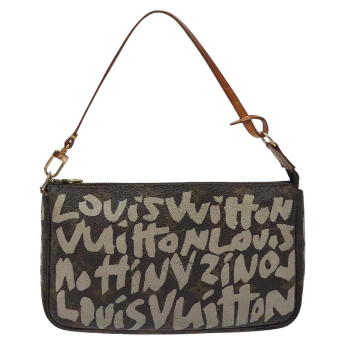 Louis Vuitton Pochette Accessoire Brown Canvas Clutch Bag (Pre-Owned) - Womens > Womens Handbags > Womens Clutches & Evening Bags