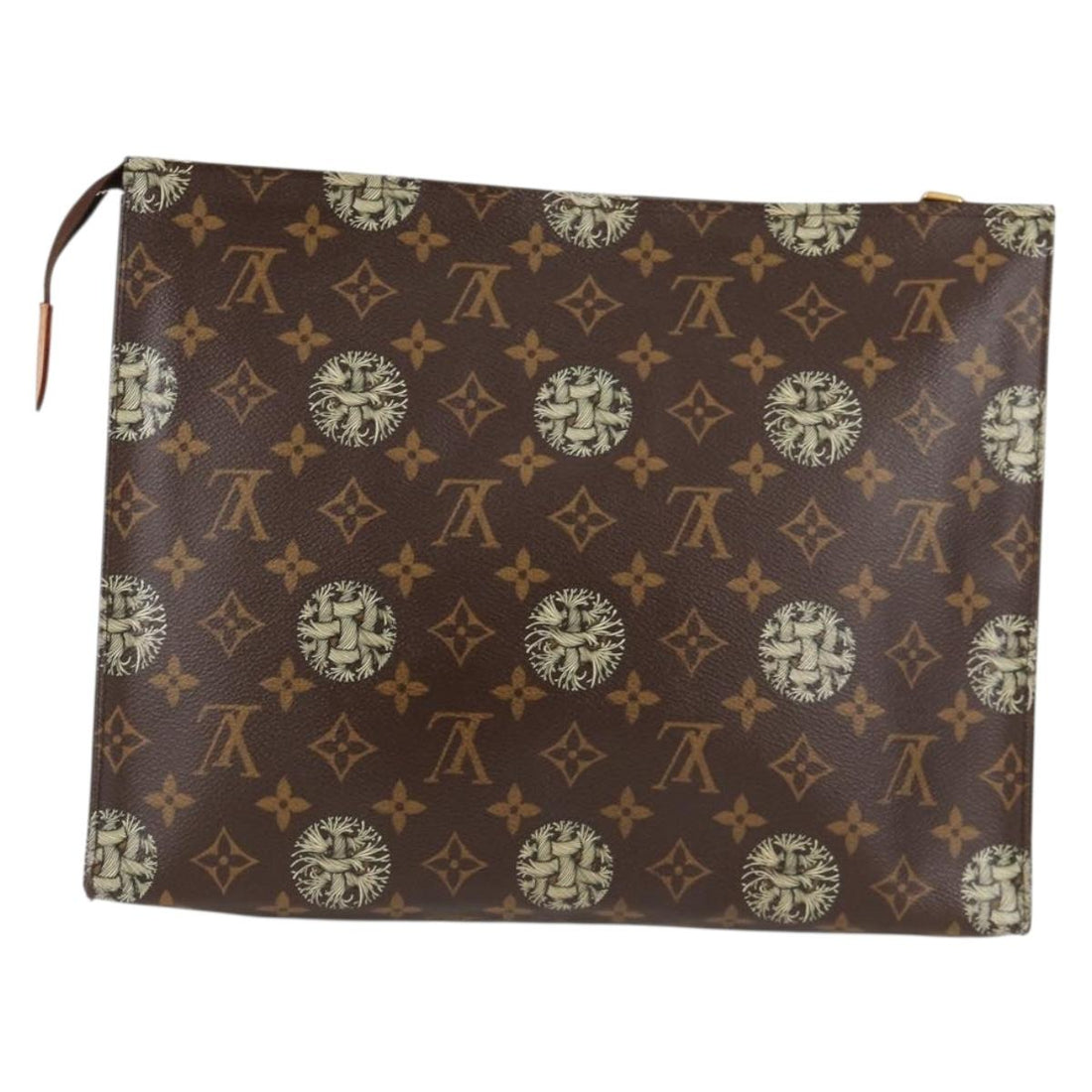 Louis Vuitton Pochette Voyage Brown Canvas Clutch Bag (Pre-Owned) - Womens > Womens Handbags > Womens Clutches & Evening Bags