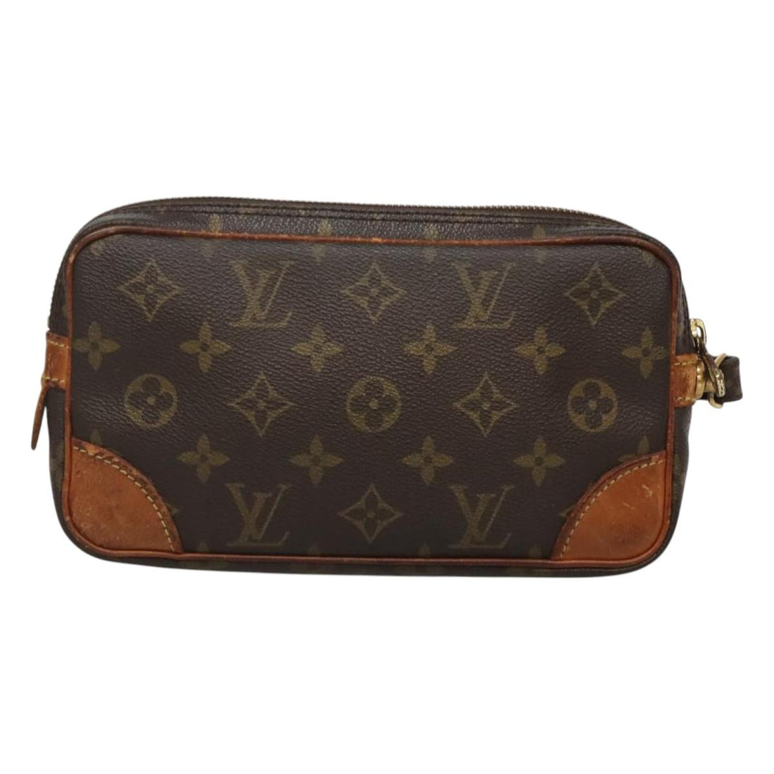 Louis Vuitton Marly Dragonne Brown Canvas Clutch Bag (Pre-Owned) - Womens > Womens Handbags > Womens Clutches & Evening Bags