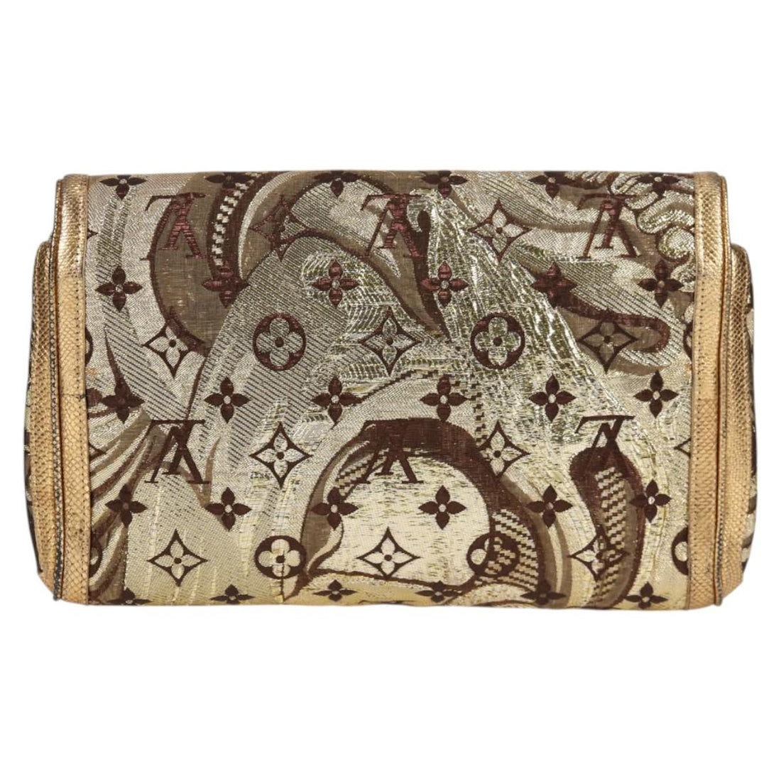 Louis Vuitton Gold Canvas Clutch Bag (Pre-Owned) - Womens > Womens Handbags > Womens Clutches & Evening Bags