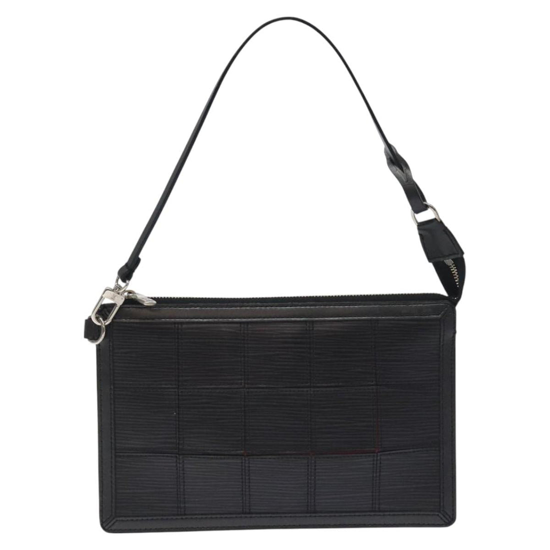 Louis Vuitton Delmonico Black Leather Clutch Bag (Pre-Owned) - Womens > Womens Handbags > Womens Clutches & Evening Bags