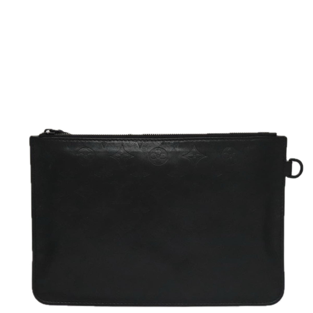 Louis Vuitton Black Leather Clutch Bag (Pre-Owned) - Womens > Womens Handbags > Womens Clutches & Evening Bags