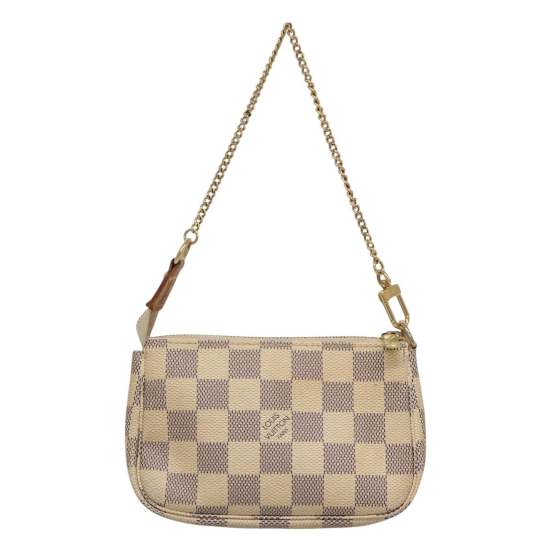 Louis Vuitton Mini Pochette Accessoires White Canvas Clutch Bag (Pre-Owned) - Womens > Womens Handbags > Womens Clutches & Evening Bags