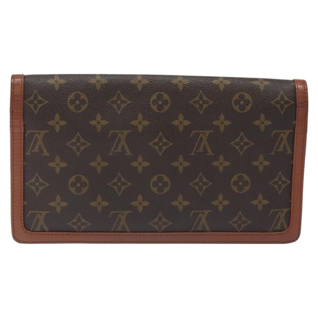 Louis Vuitton Pochette Dame Brown Canvas Clutch Bag (Pre-Owned) - Womens > Womens Handbags > Womens Clutches & Evening Bags