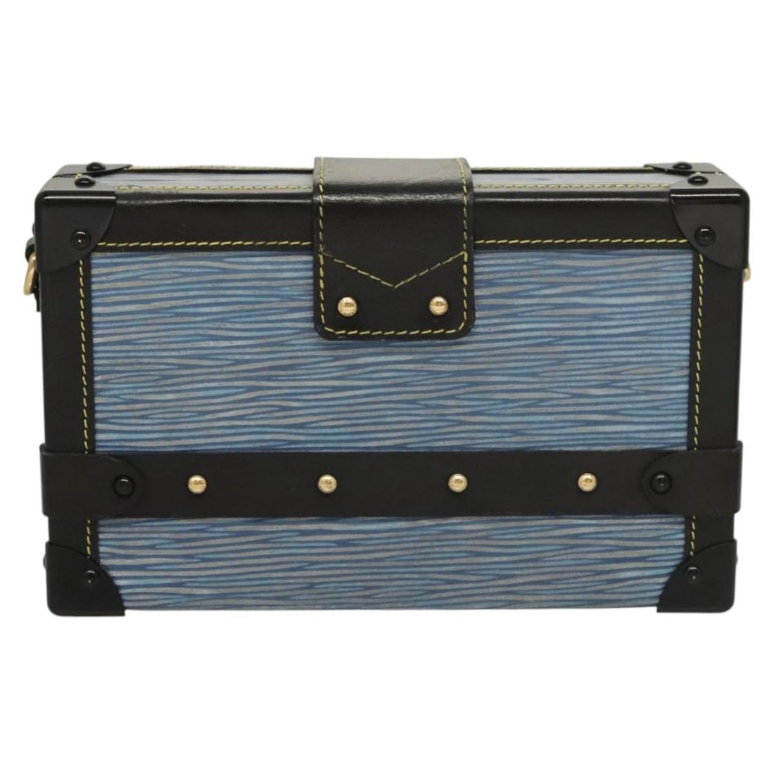 Louis Vuitton Petit Malle Blue Leather Clutch Bag (Pre-Owned) - Unisex > Unisex Accessories > Unisex Clutches