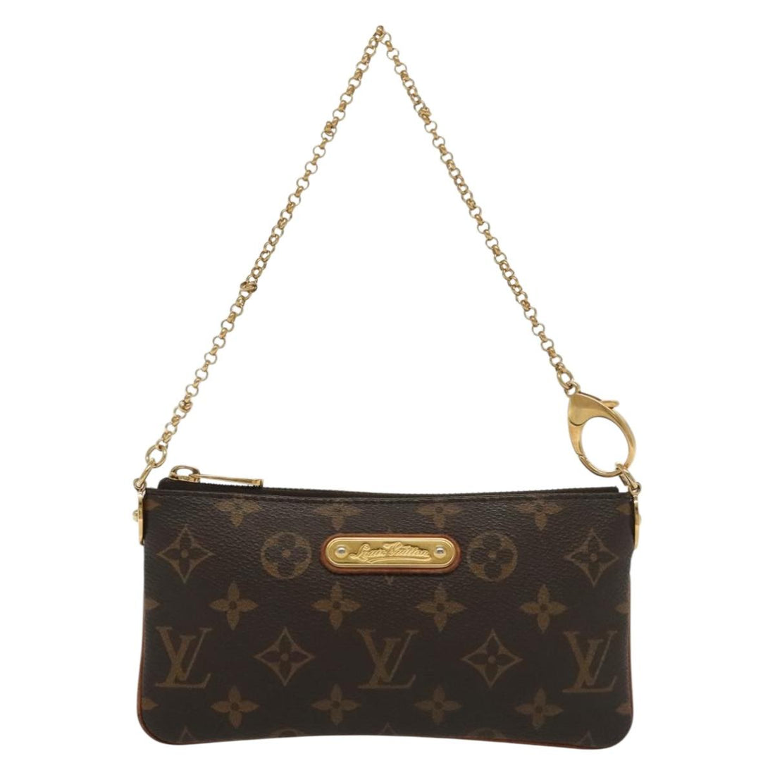 Louis Vuitton Milla Brown Canvas Clutch Bag (Pre-Owned) - Womens > Womens Handbags > Womens Clutches & Evening Bags