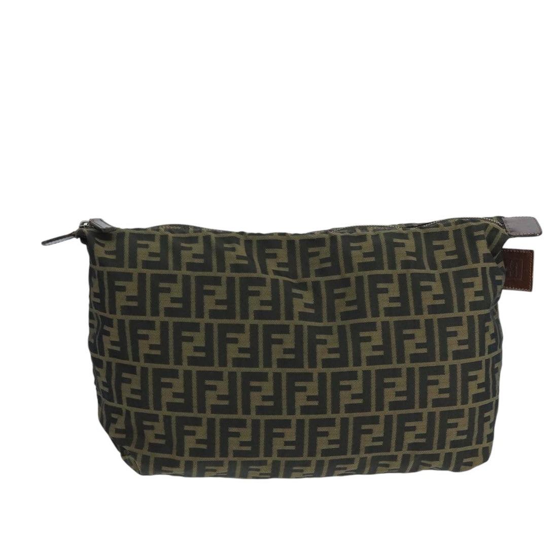 Fendi Zucca Brown Canvas Clutch Bag () - Handbags, Wallets & Cases