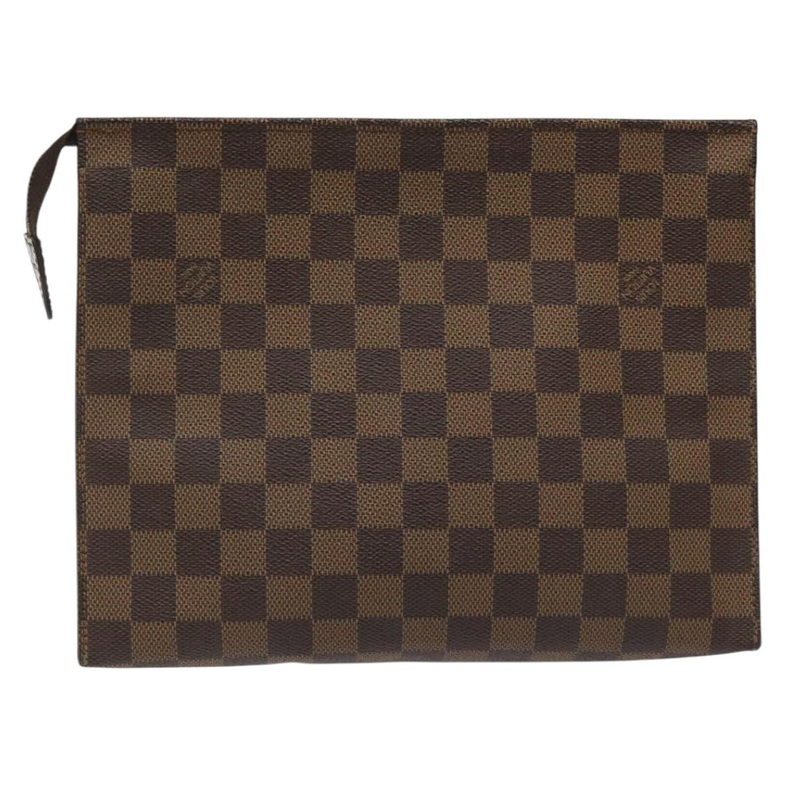 Louis Vuitton Poche Toilette Brown Canvas Clutch Bag (Pre-Owned) - Unisex > Unisex Accessories > Unisex Clutches