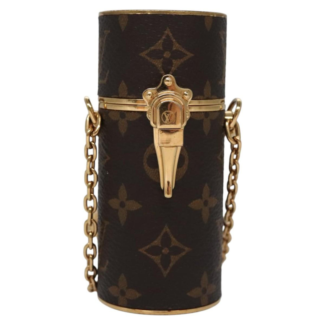 Louis Vuitton Lipstick Brown Canvas Clutch Bag (Pre-Owned) - Womens > Womens Handbags > Womens Clutches & Evening Bags