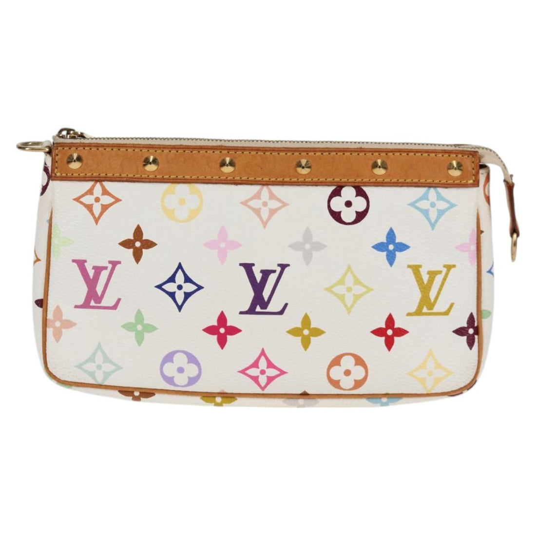 Louis Vuitton Pochette Accessoire White Canvas Clutch Bag (Pre-Owned) - Womens > Womens Handbags > Womens Clutches & Evening Bags