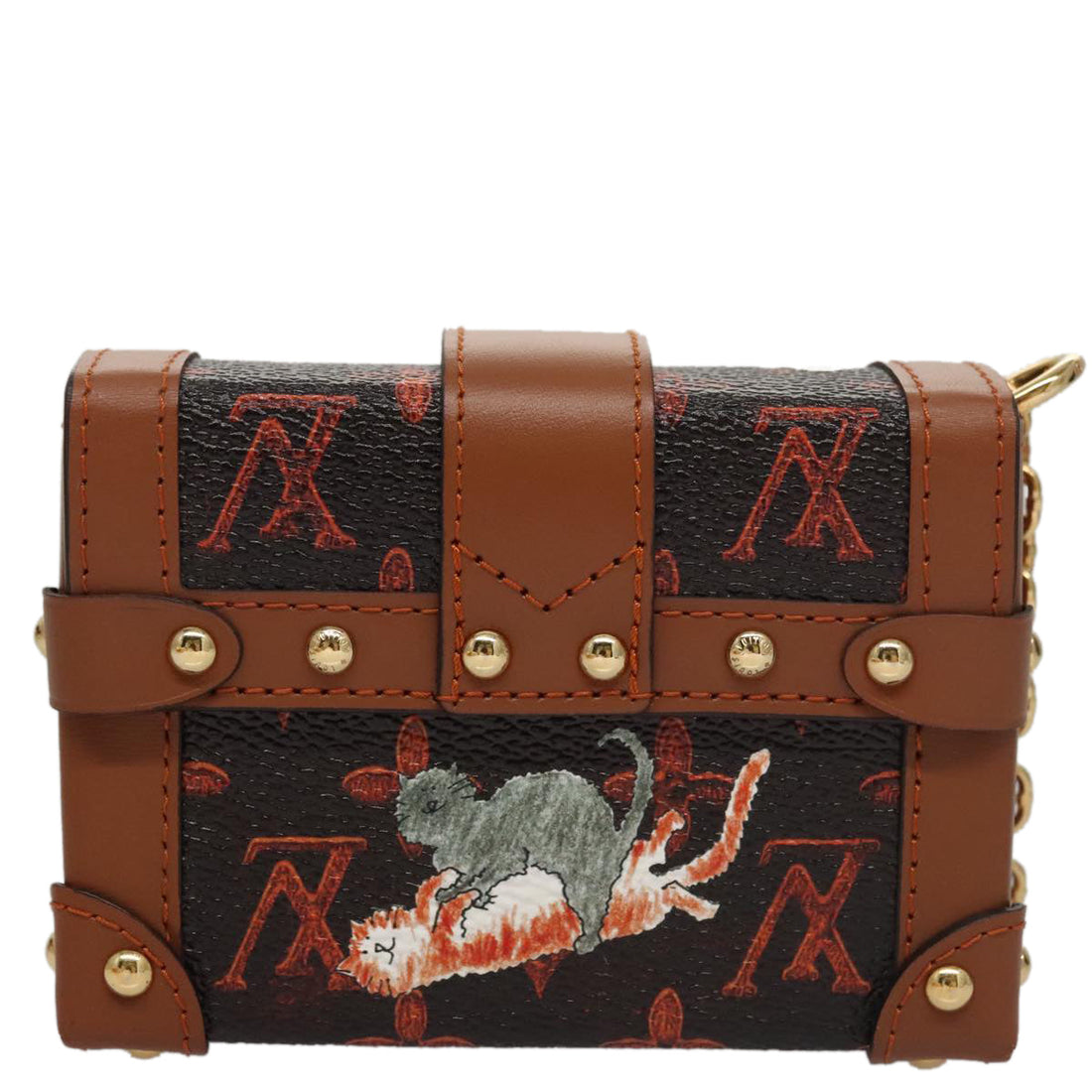 Louis Vuitton Trunk Brown Canvas Clutch Bag (Pre-Owned) - Unisex > Unisex Accessories > Unisex Clutches