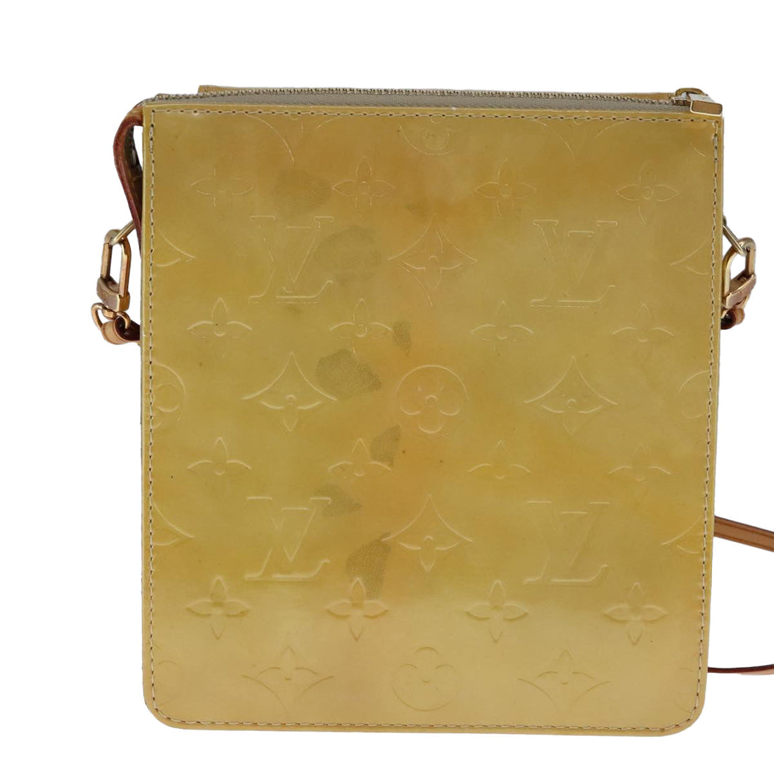 Louis Vuitton Mott Beige Patent Leather Clutch Bag (Pre-Owned) - Womens > Womens Handbags > Womens Clutches & Evening Bags