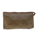 Fendi Zucchino Brown Canvas Clutch Bag () - Handbags, Wallets & Cases