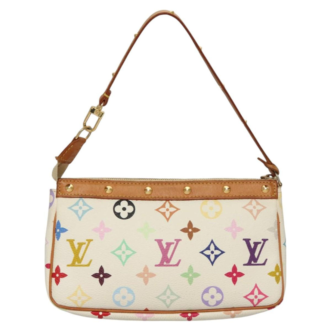 Louis Vuitton Pochette Accessoire White Canvas Clutch Bag (Pre-Owned) - Womens > Womens Handbags > Womens Clutches & Evening Bags