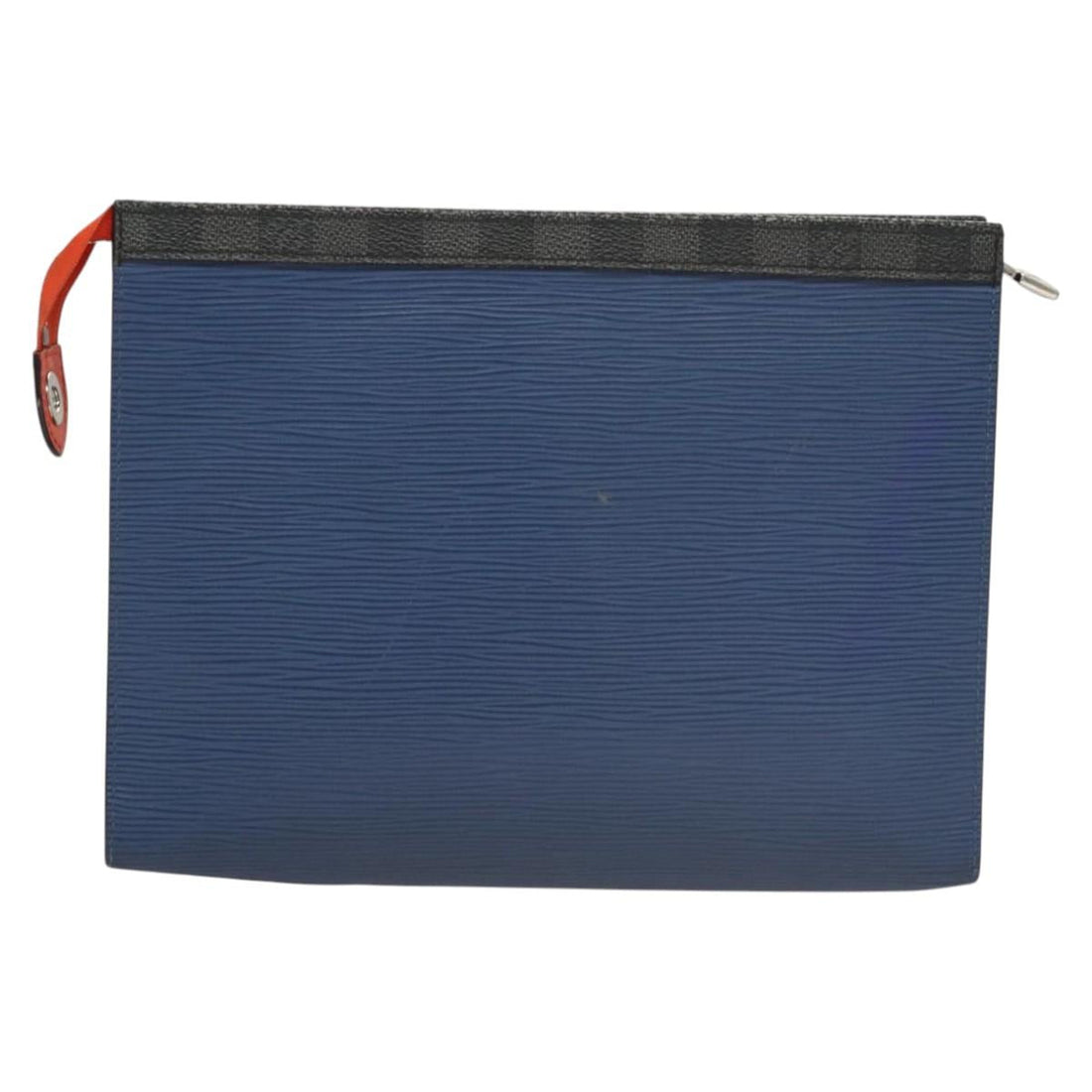Louis Vuitton Pochette Voyage Blue Leather Clutch Bag (Pre-Owned) - Womens > Womens Handbags > Womens Clutches & Evening Bags