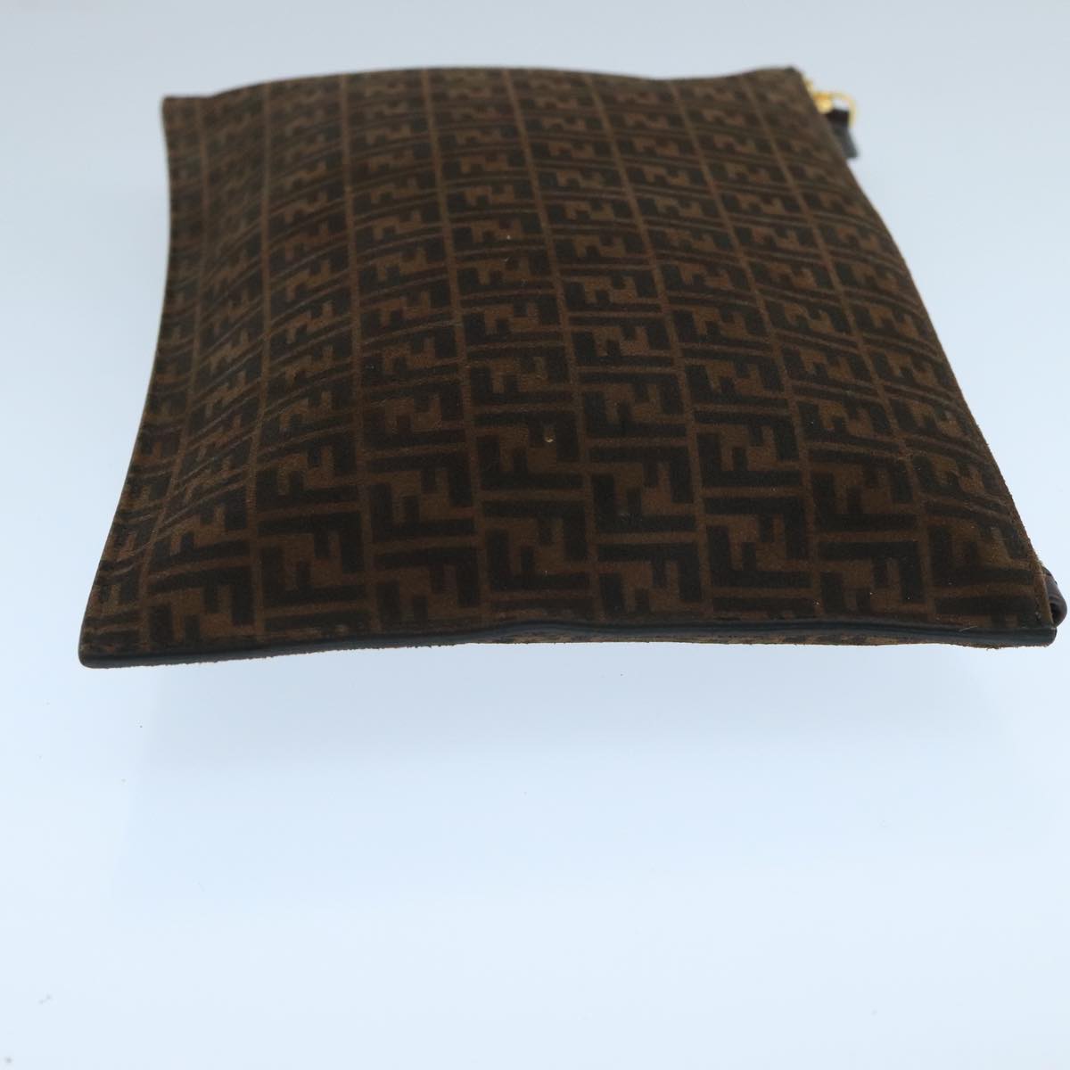 Fendi Zucchino Brown Canvas Clutch Bag () - Handbags, Wallets & Cases - 3